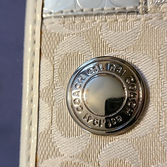 COACH SILVER PATCHWORK SATCHEL With Matching Wallet - Picture 11 of 17